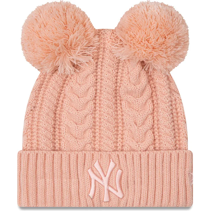 kapa-pompon-ruzicasta-cuff-double-new-york-yankees-mlb-new-era
