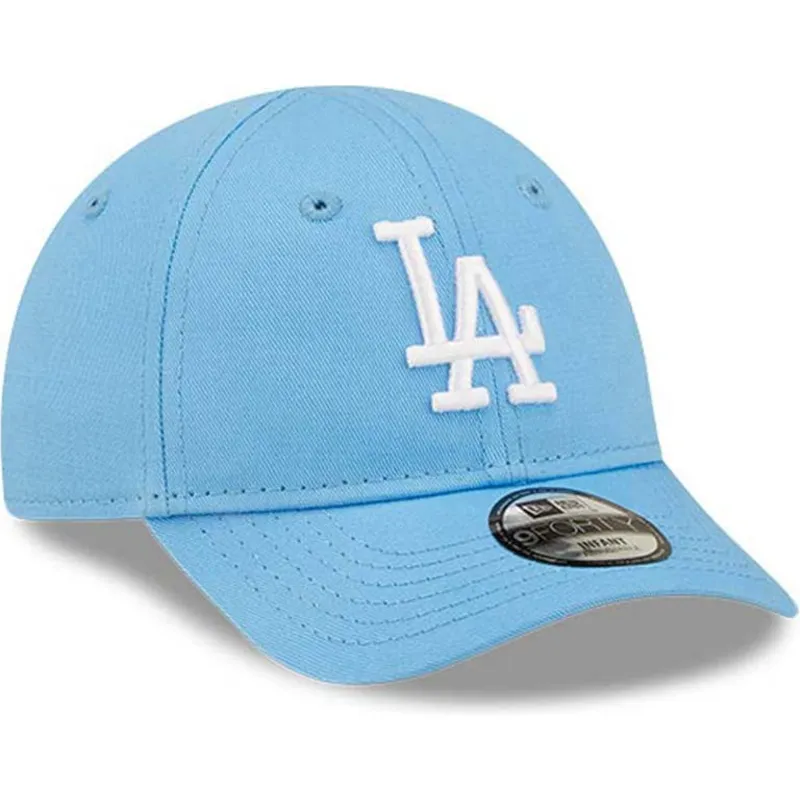 cap-zaobljena-blue-adjustable-strap-za-djecu-claro-pequeno-9forty-league-essential-los-angeles-dodgers-mlb-new-era