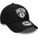 kapa-zaobljena-crna-podesiv-9forty-print-infill-brooklyn-nets-nba-new-era