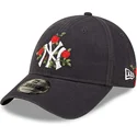 kapa-zaobljena-mornarsko-plava-podesiv-9forty-flower-new-york-yankees-mlb-new-era