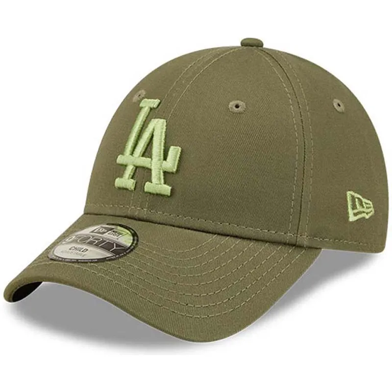 kapa-zaobljena-zelena-podesiv-za-djecu-9forty-league-essential-los-angeles-dodgers-mlb-new-era
