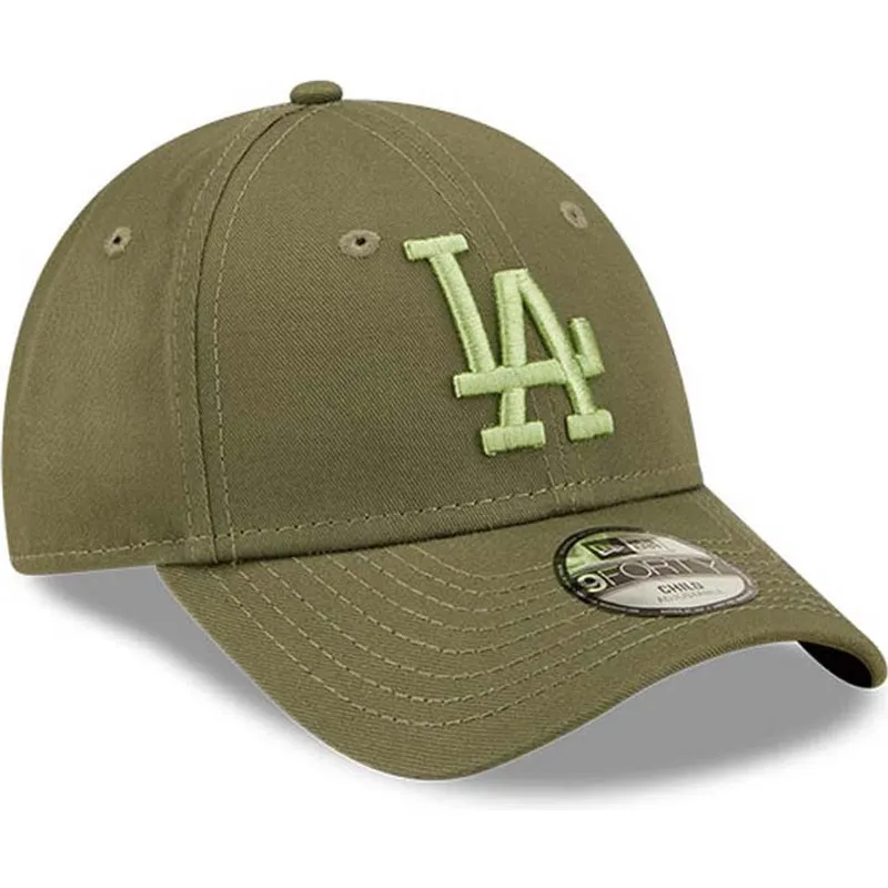 kapa-zaobljena-zelena-podesiv-za-djecu-9forty-league-essential-los-angeles-dodgers-mlb-new-era