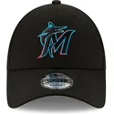 kapa-zaobljena-crna-podesiv-9forty-the-league-miami-marlins-mlb-new-era