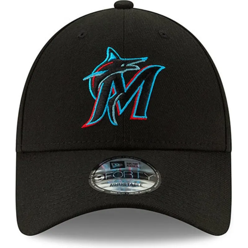 kapa-zaobljena-crna-podesiv-9forty-the-league-miami-marlins-mlb-new-era