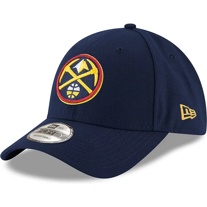 cap-zaobljena-navy-blue-adjustable-strap-9forty-the-league-denver-nuggets-nba-new-era