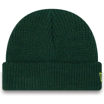 New Era Cuff Rib Short Green Beanie