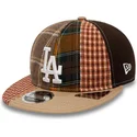 kapa-ravna-smeda-podesiv-9fifty-patch-panel-los-angeles-dodgers-mlb-new-era