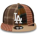 kapa-ravna-smeda-podesiv-9fifty-patch-panel-los-angeles-dodgers-mlb-new-era