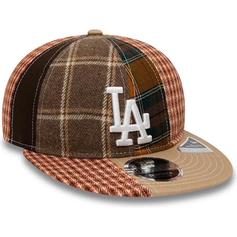kapa-ravna-smeda-podesiv-9fifty-patch-panel-los-angeles-dodgers-mlb-new-era