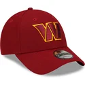 kapa-zaobljena-crvena-podesiv-9forty-the-league-washington-commanders-nfl-new-era