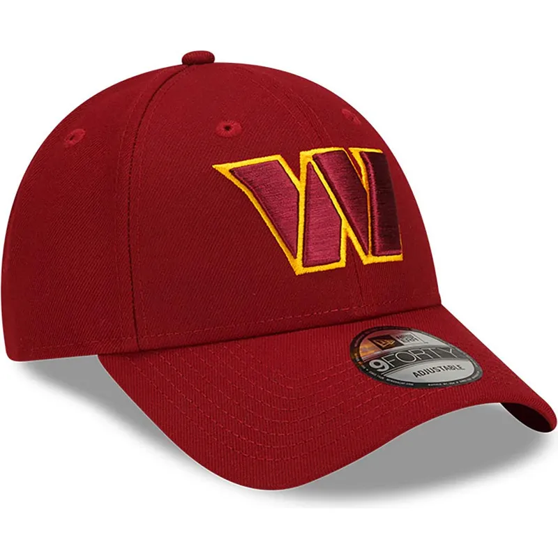 kapa-zaobljena-crvena-podesiv-9forty-the-league-washington-commanders-nfl-new-era