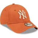 kapa-zaobljena-narancasta-podesiv-za-djecu-9forty-league-essential-new-york-yankees-mlb-new-era