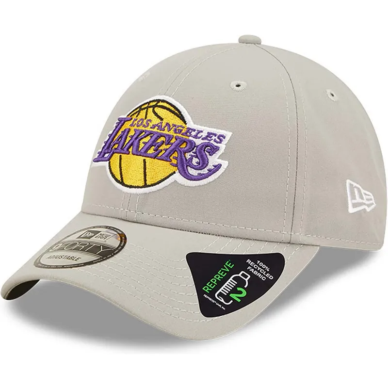 kapa-zaobljena-siva-podesiv-9forty-repreve-los-angeles-lakers-nba-new-era