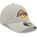 kapa-zaobljena-siva-podesiv-9forty-repreve-los-angeles-lakers-nba-new-era