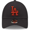 cap-zaobljena-navy-blue-adjustable-strap-za-djecu-marron-9forty-league-essential-los-angeles-dodgers-mlb-new-era