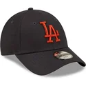 cap-zaobljena-navy-blue-adjustable-strap-za-djecu-marron-9forty-league-essential-los-angeles-dodgers-mlb-new-era