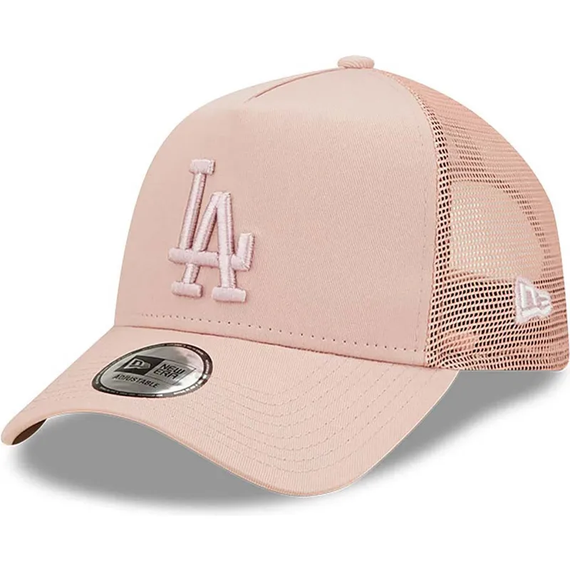 kapa-zaobljena-ruzicasta-snapback-a-frame-tonal-mesh-los-angeles-dodgers-mlb-new-era