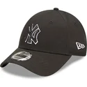 kapa-zaobljena-crna-podesiv-9forty-team-outline-new-york-yankees-mlb-new-era