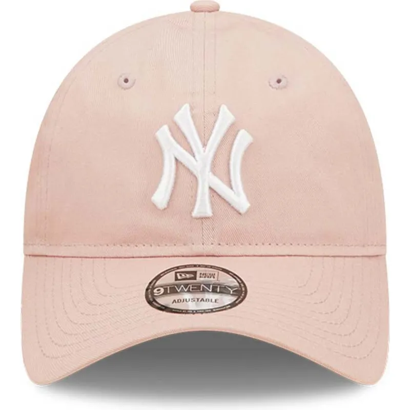 kapa-zaobljena-ruzicasta-podesiv-9twenty-league-essential-new-york-yankees-mlb-new-era
