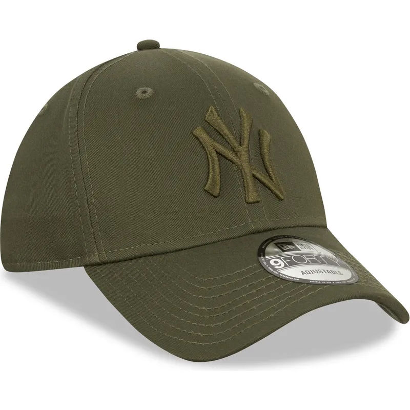 kapa-zaobljena-zelena-snapback-9forty-league-essential-new-york-yankees-mlb-new-era
