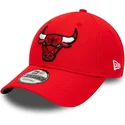 kapa-zaobljena-crvena-podesiv-9forty-team-side-patch-chicago-bulls-nba-new-era