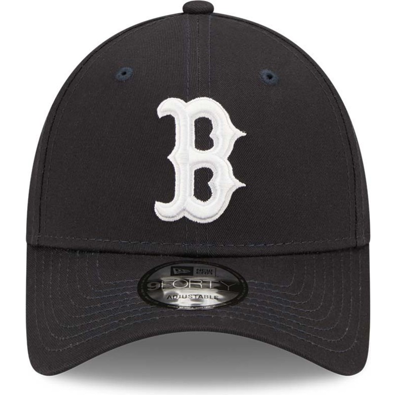 new-era-curved-brim-white-logo-9forty-league-essential-boston-red-sox-mlb-navy-blue-adjustable-cap