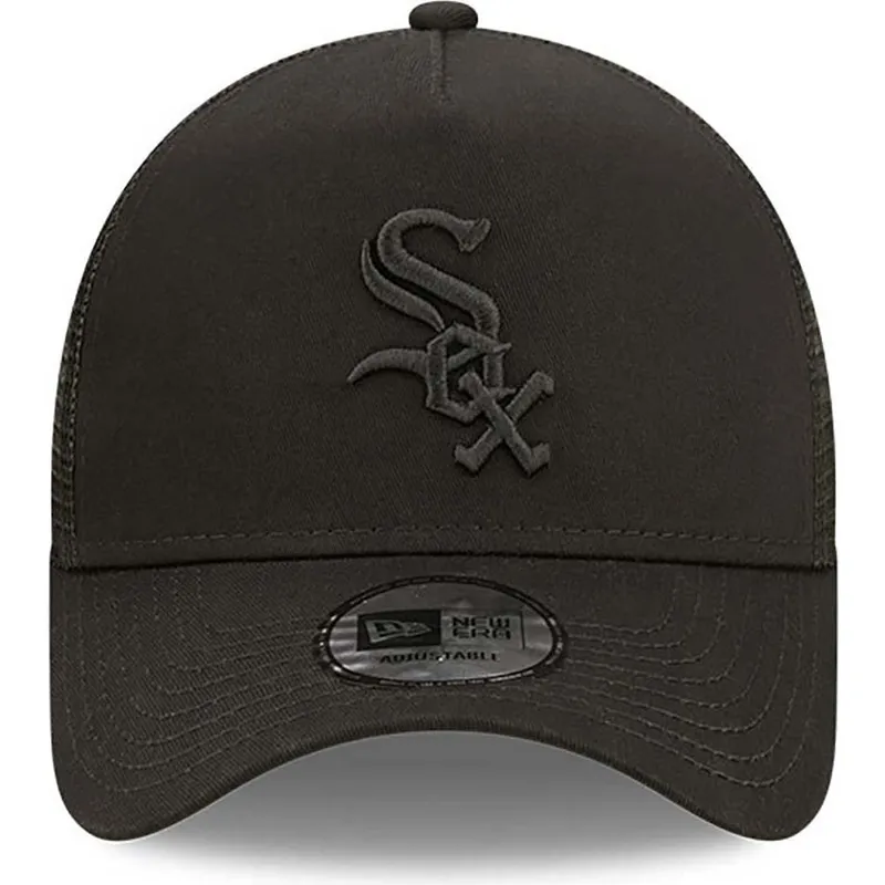 kapa-zaobljena-crna-snapback-a-frame-tonal-mesh-chicago-white-sox-mlb-new-era