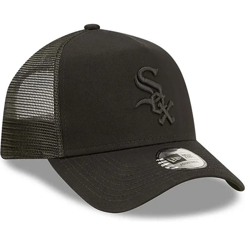 kapa-zaobljena-crna-snapback-a-frame-tonal-mesh-chicago-white-sox-mlb-new-era