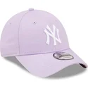 kapa-zaobljena-ljubicasta-podesiv-9forty-league-essential-new-york-yankees-mlb-new-era