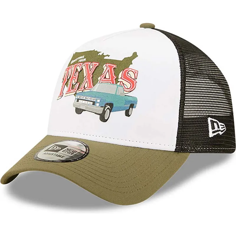 kapa-zaobljena-zelena-snapback-texas-a-frame-us-state-wordmark-new-era