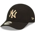 cap-zaobljena-black-adjustable-strap-za-djecu-pequeno-9forty-league-essential-new-york-yankees-mlb-new-era
