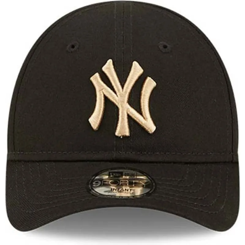 cap-zaobljena-black-adjustable-strap-za-djecu-pequeno-9forty-league-essential-new-york-yankees-mlb-new-era