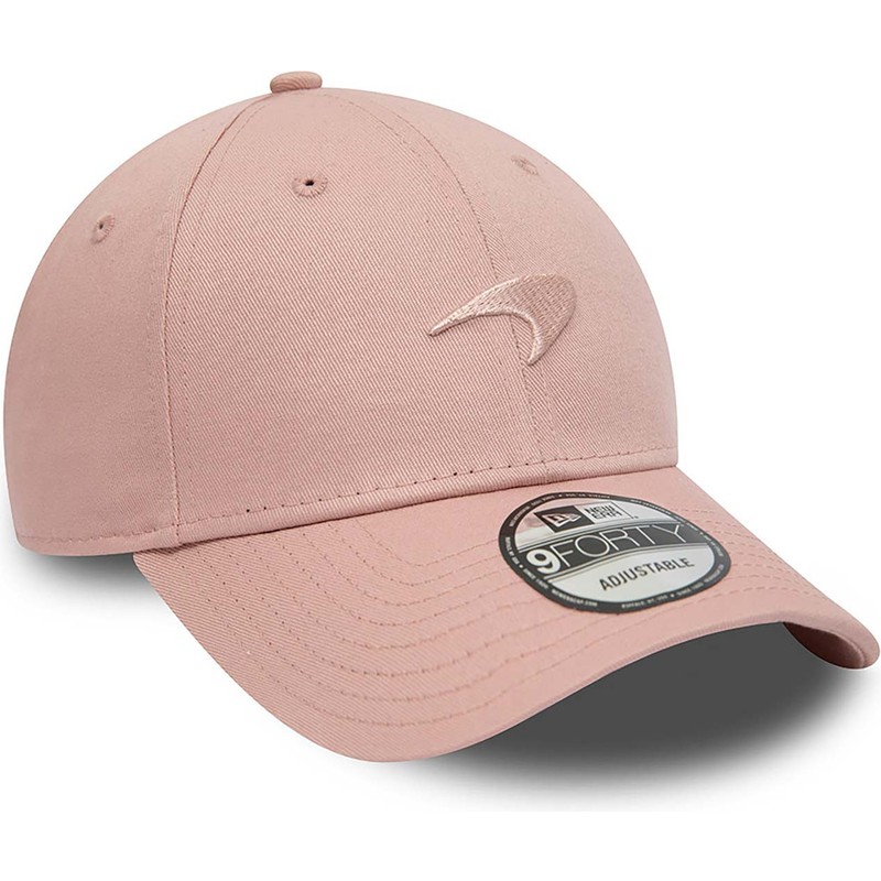 new-era-curved-brim-pink-logo-9forty-seasonal-mclaren-racing-formula-1-pink-adjustable-cap