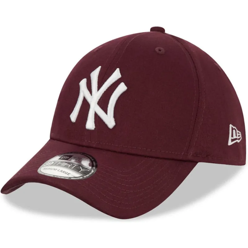 cap-zaobljena-red-ajustada-granate-39thirty-league-essential-new-york-yankees-mlb-new-era