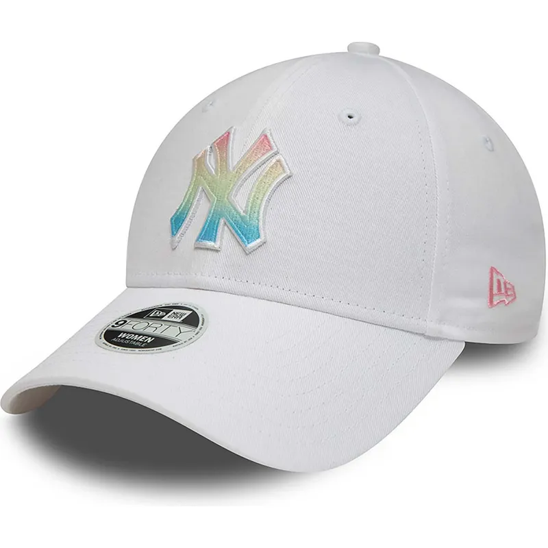 kapa-zaobljena-bijela-podesiv-multicolor-9forty-ombre-infill-new-york-yankees-mlb-new-era