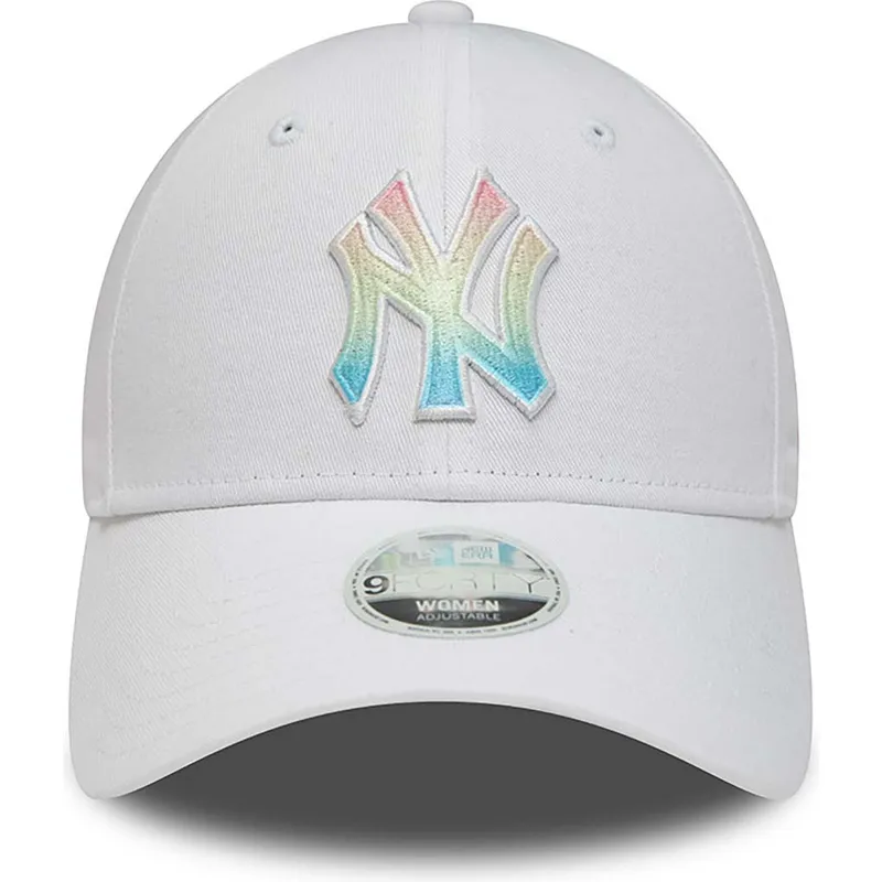 kapa-zaobljena-bijela-podesiv-multicolor-9forty-ombre-infill-new-york-yankees-mlb-new-era