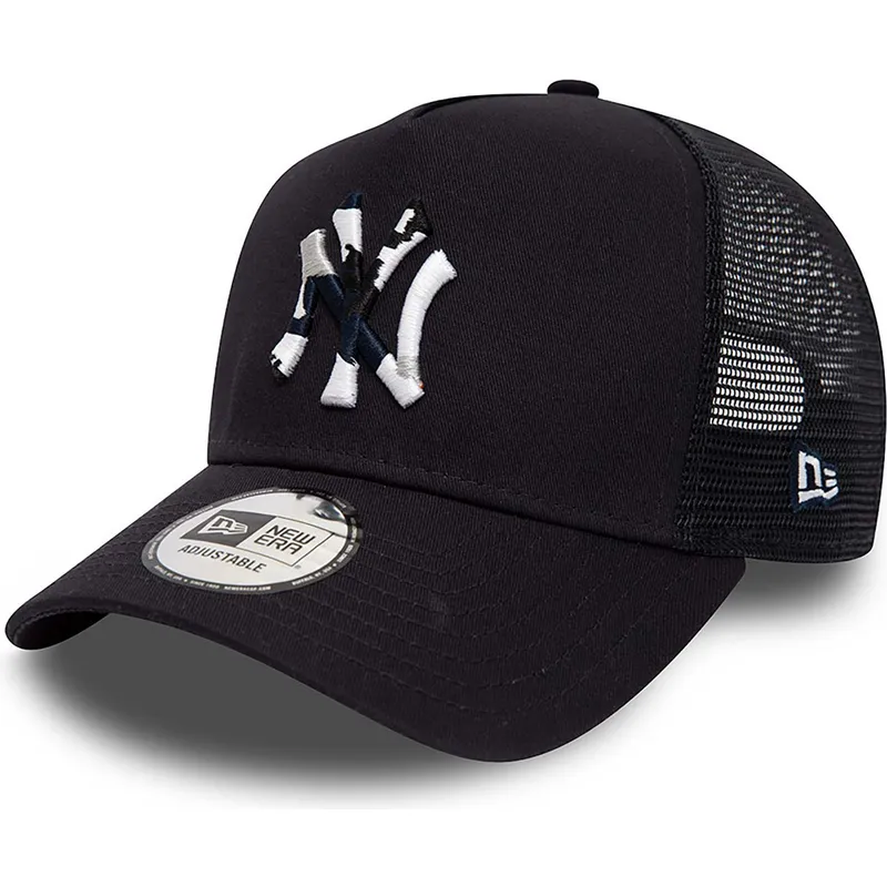 kapa-zaobljena-mornarsko-plava-snapback-a-frame-team-camo-infill-new-york-yankees-mlb-new-era