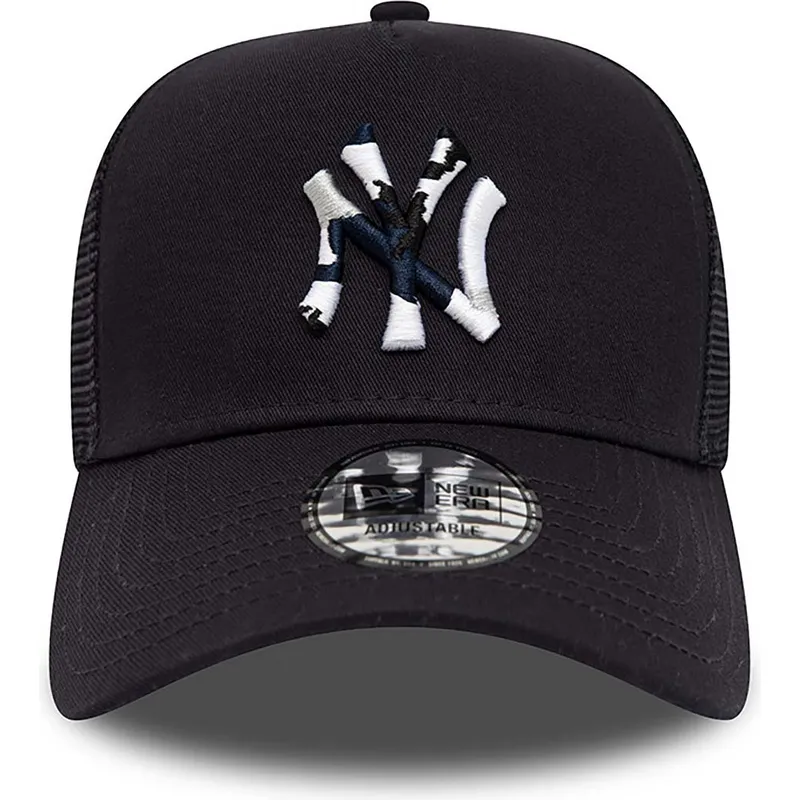 kapa-zaobljena-mornarsko-plava-snapback-a-frame-team-camo-infill-new-york-yankees-mlb-new-era