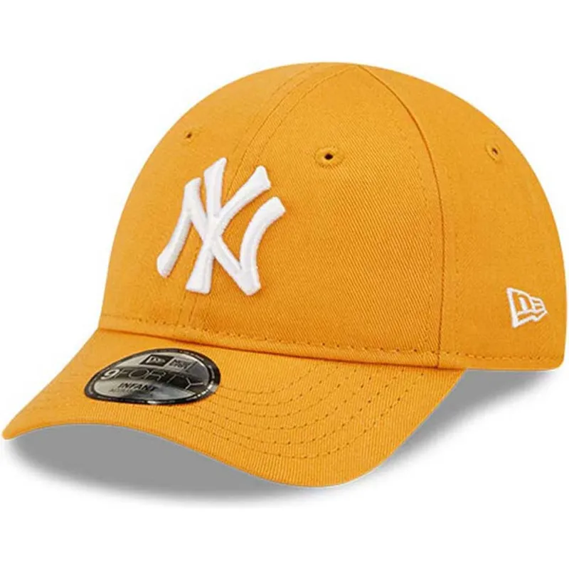 kapa-zaobljena-narancasta-podesiv-za-djecu-9forty-league-essential-new-york-yankees-mlb-new-era