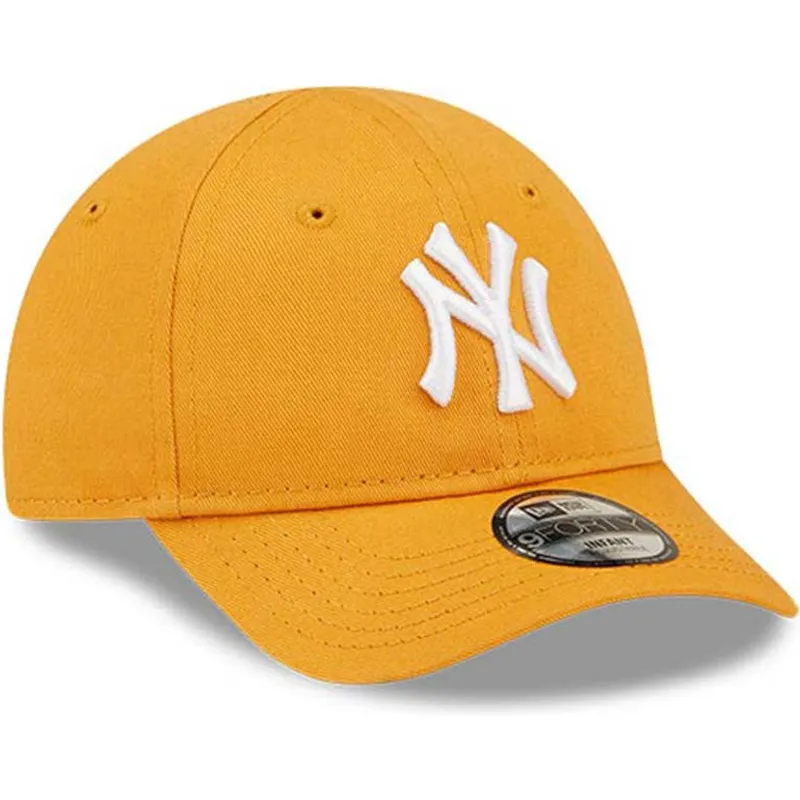 kapa-zaobljena-narancasta-podesiv-za-djecu-9forty-league-essential-new-york-yankees-mlb-new-era