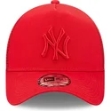 kapa-zaobljena-crvena-snapback-a-frame-tonal-mesh-new-york-yankees-mlb-new-era