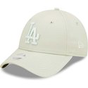 new-era-curved-brim-women-light-green-logo-9forty-league-essential-los-angeles-dodgers-mlb-light-green-adjustable-cap