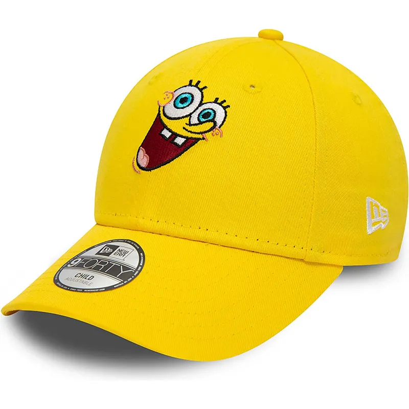 kapa-zaobljena-zuta-podesiv-za-djecu-9forty-spongebob-new-era