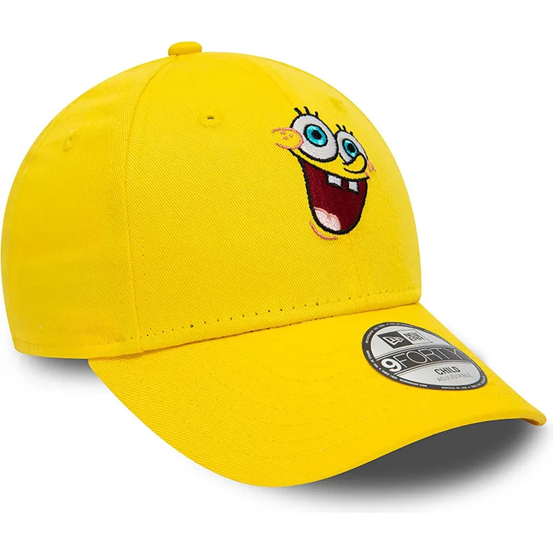 kapa-zaobljena-zuta-podesiv-za-djecu-9forty-spongebob-new-era