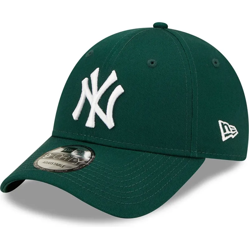 kapa-zaobljena-zelena-podesiv-9forty-league-essential-new-york-yankees-mlb-new-era