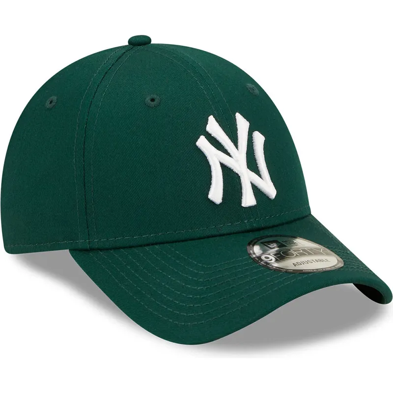 kapa-zaobljena-zelena-podesiv-9forty-league-essential-new-york-yankees-mlb-new-era