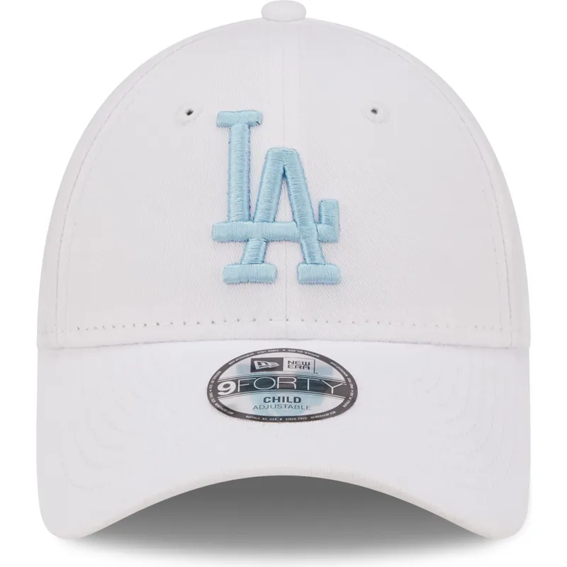 kapa-zaobljena-bijela-podesiv-za-djecu-9forty-league-essential-los-angeles-dodgers-mlb-new-era