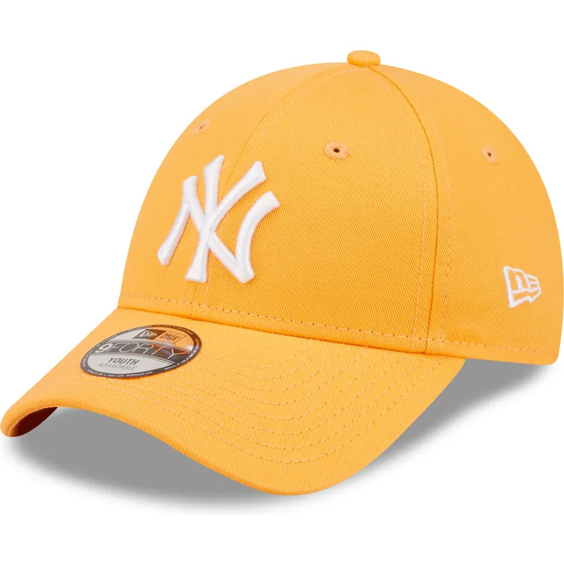 kapa-zaobljena-narancasta-podesiv-za-djecu-9forty-league-essential-new-york-yankees-mlb-new-era