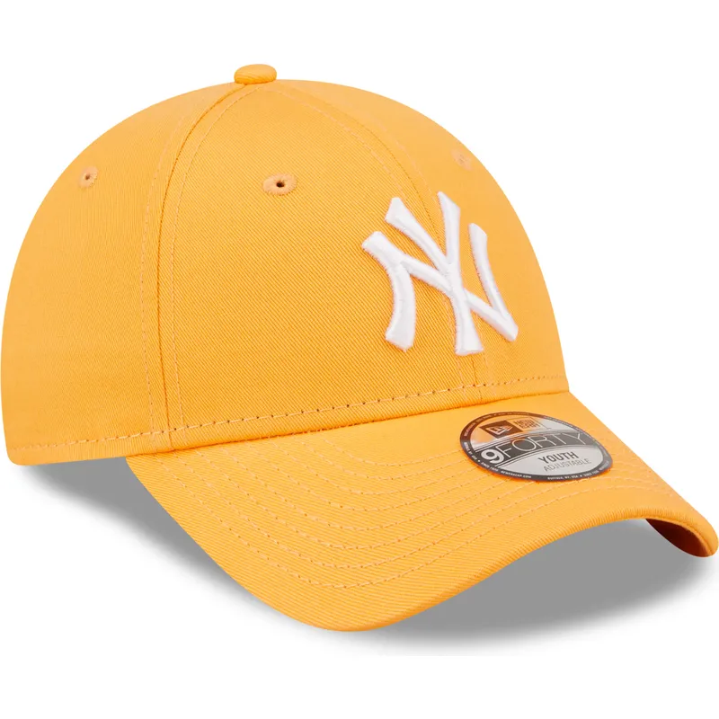 kapa-zaobljena-narancasta-podesiv-za-djecu-9forty-league-essential-new-york-yankees-mlb-new-era