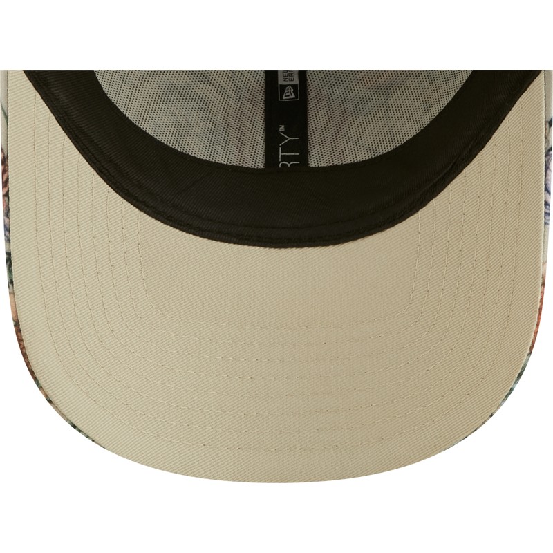 new-era-curved-brim-women-9forty-all-over-print-floral-new-york-yankees-mlb-beige-adjustable-cap